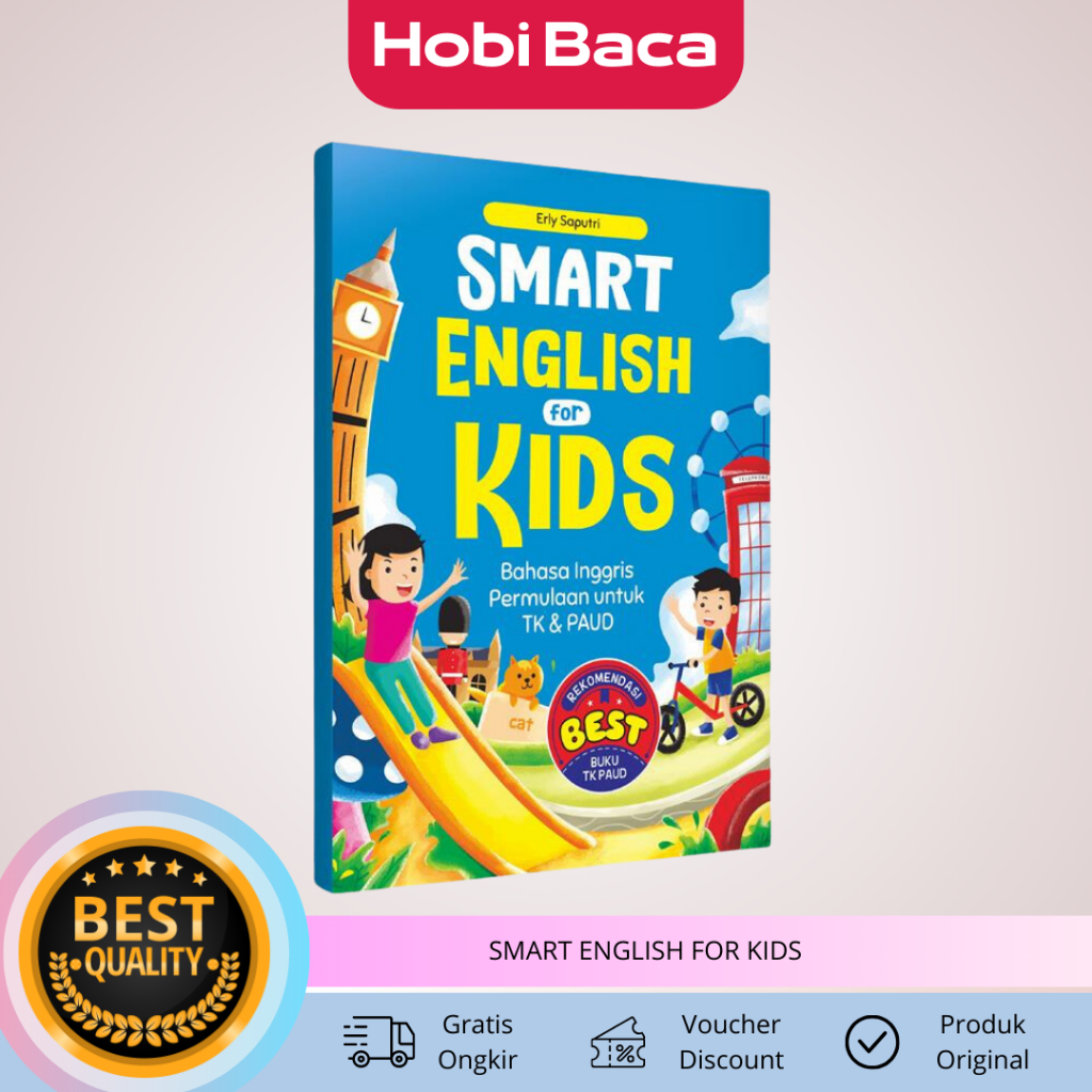 BUKU BAHASA INGGRIS PEMULA UNTUK TK DAN PAUD SMART ENGLISH FOR KIDS DAPAT MEMBANTU MELATIH KEMAMPUAN