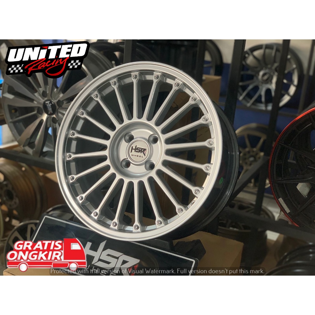 VELG RACING JARI JARI RING 17 MOBIL HONDA JAZZ  MOBILIO AVANZA FREED R17 HSR JJC SPORTY