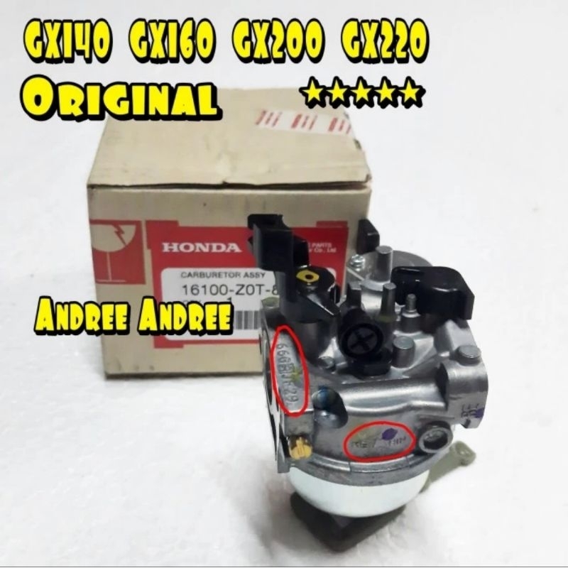 Gx160 Gx200 karburator carburator Assy Honda gx160 gx200 original