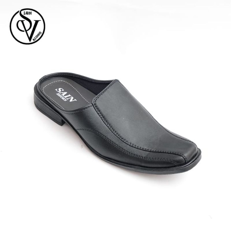 Vagunno~Sepatu Sandal Pria Sepatu Selop Bustong Hitam