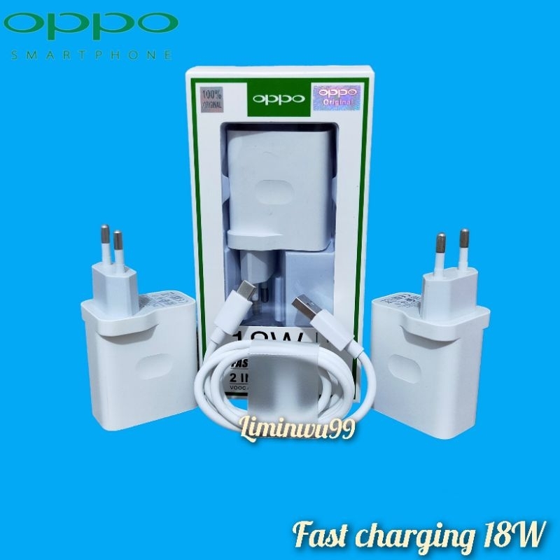 Adaptor kepala Charger Casan Oppo A52 A53 A54 A54s A55 A74 5G A91 A92 A33 A16 A18 Reno 4F A5 A9 2020