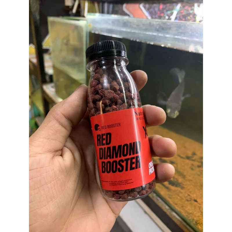 RED DIAMOND PAKAN IKAN CHANA-OSCAR-PEBAS-KOI membuat WARNA CERAH – CEPAT BESAR TIDAK BIKIN AIR KERUH
