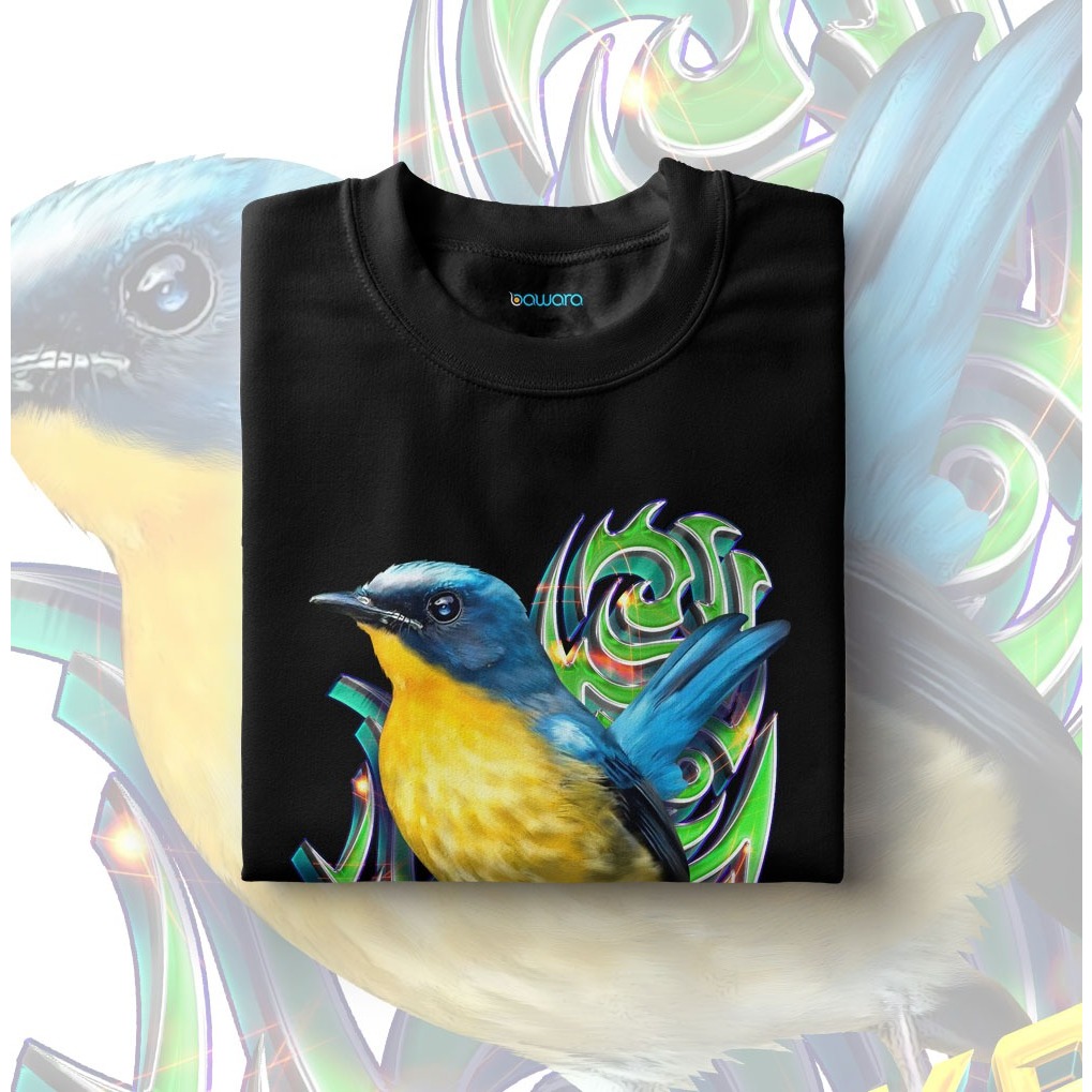 Bawara Kaos Gambar Burung Tledekan Bahan Katun Kicau Mania Indonesia