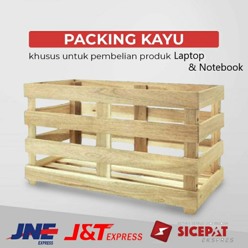 packing kayu untuk laptop