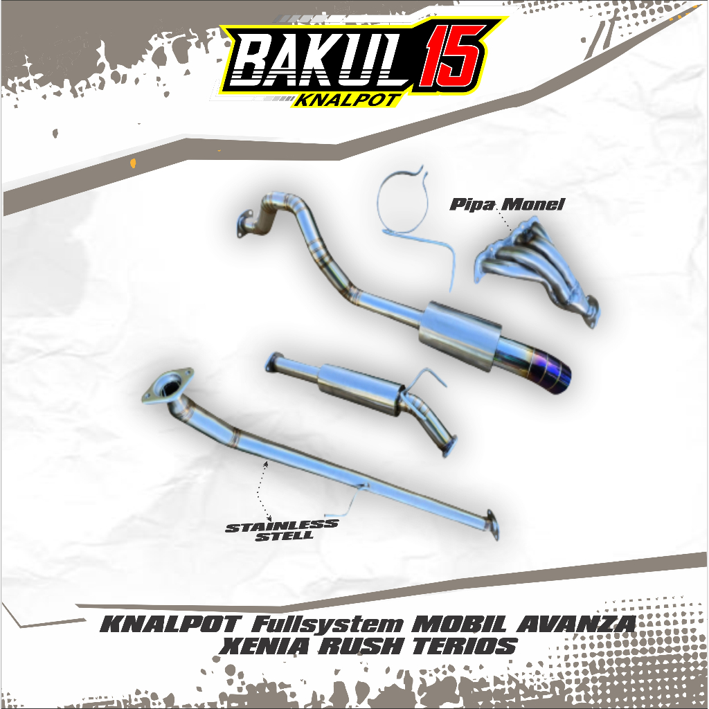 KNALPOT Fullsystem MOBIL AVANZA XENIA RUSH TERIOS