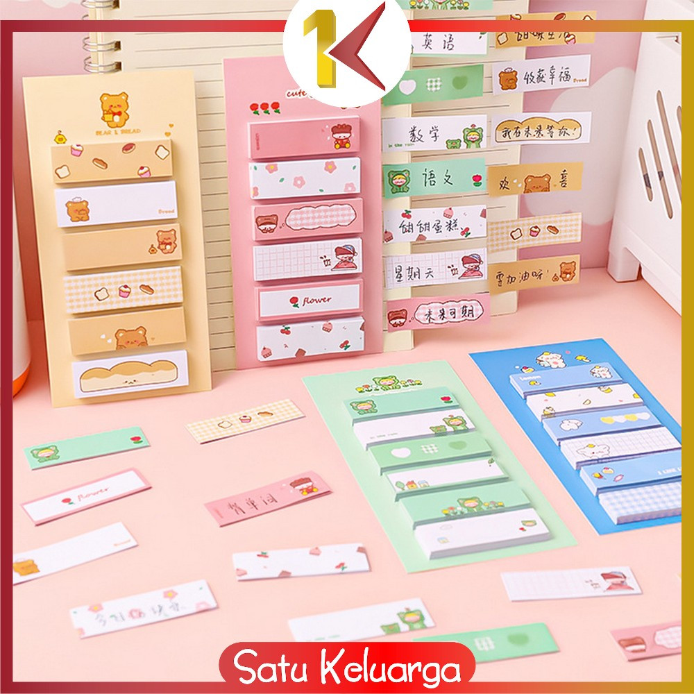

SK-A79 Sticky Note 6 Baris 120 Lembar Karakter Lucu / Kertas Memo Pembatas Buku Perlengkapan Sekolah / Sticky Notes Tempelan Lucu / 120 Sheets Korean Office Cute Note Import