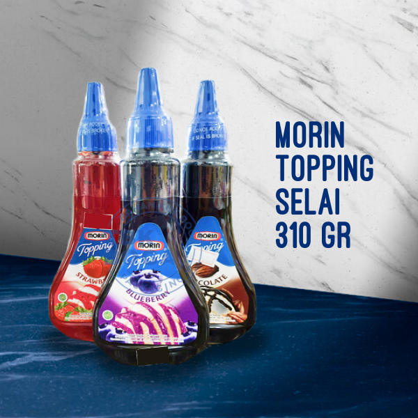 Morin Topping 310 / 300 Gr ( Coklat, Caramel, Strawberry, Blueberry ) Selai Varian