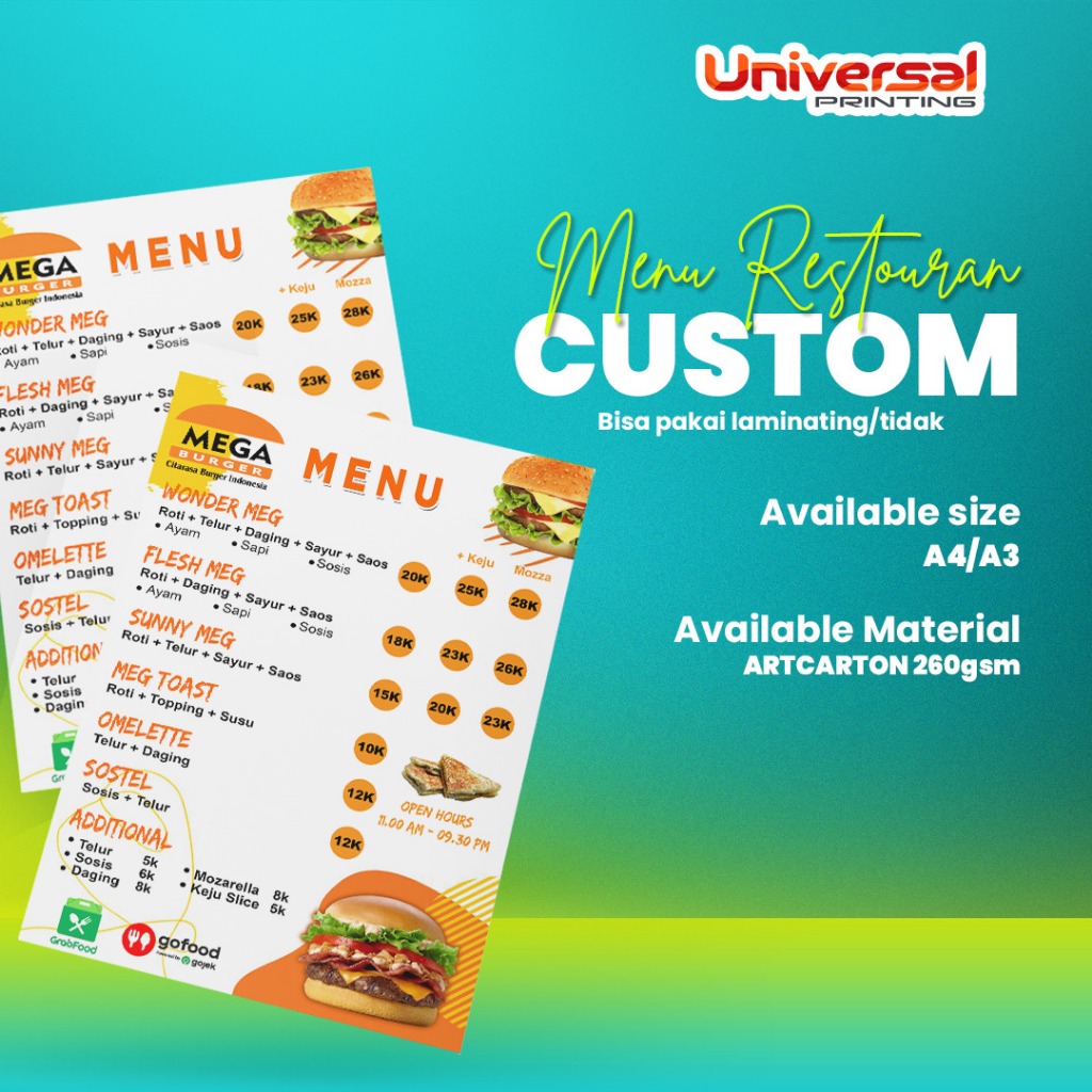 

Cetak A4+ MURAH | Art Carton 260gsm | 1 Sisi