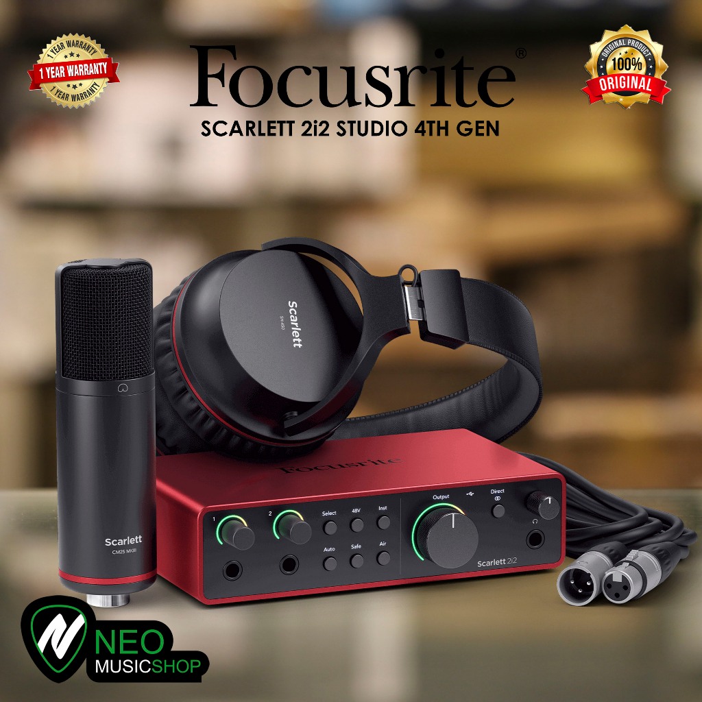 Focusrite Scarlett 2i2 Studio 4th Gen soundcard