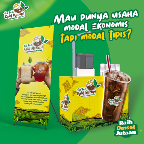 

Paket Usaha FRANCHISE ES TEH KAKI MERAPI Hemat & Lengkap