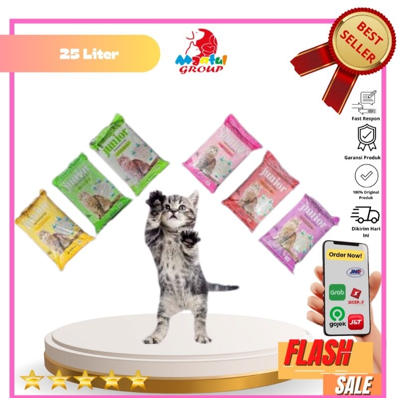 Pasir Kucing Junior 25lt|C. PASIR 25LT