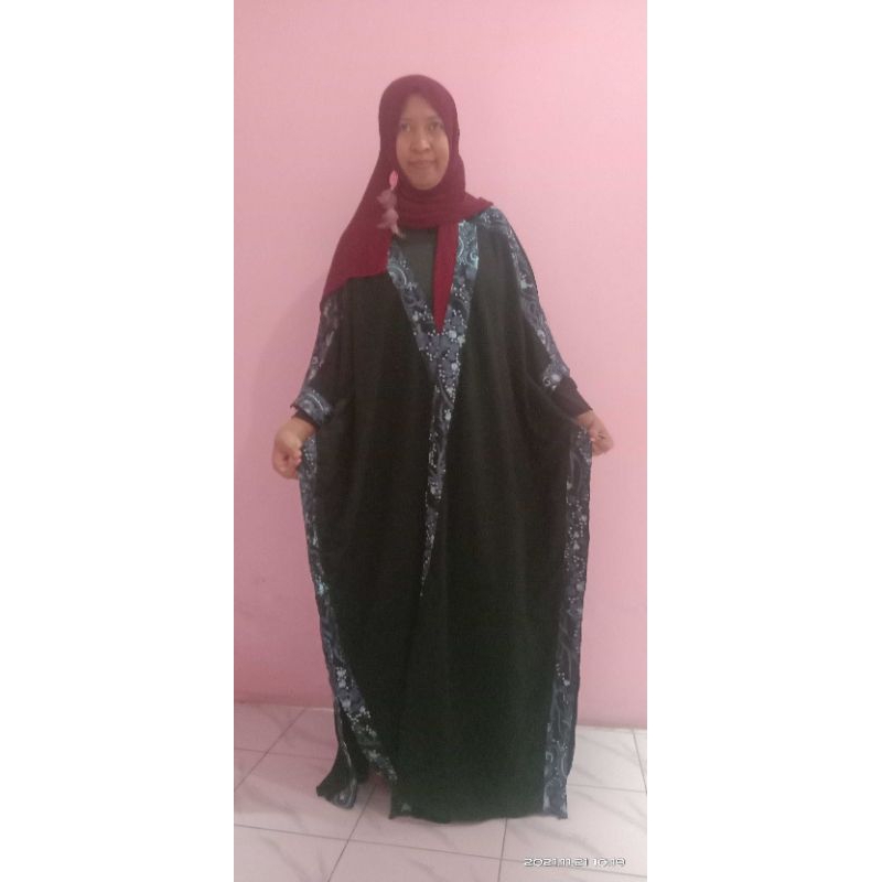 abaya hitam jetblack