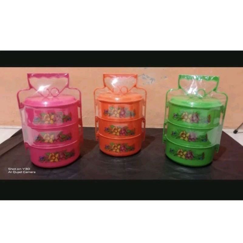 Rantang plastik 3 susun | Rantang plastik 3 susun