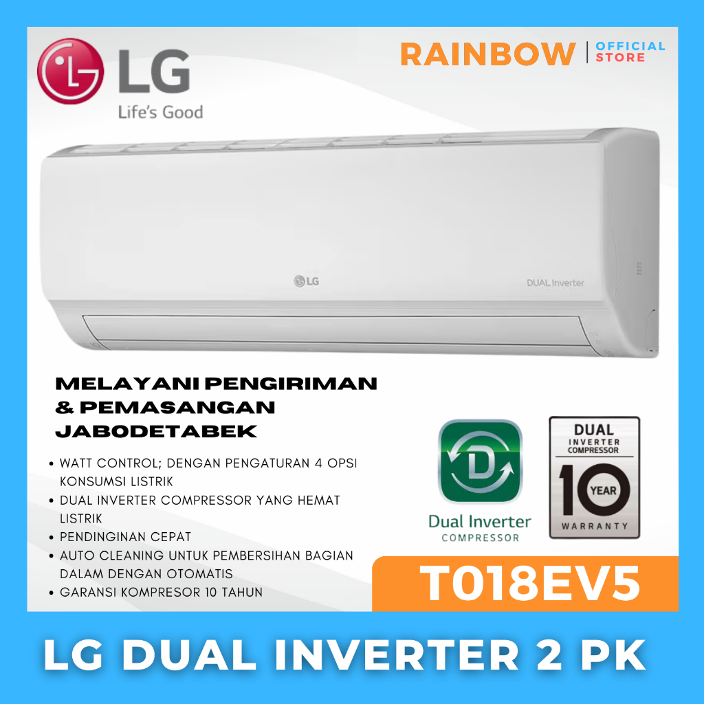 AC LG DUAL INVERTER 2 PK - T18EV5