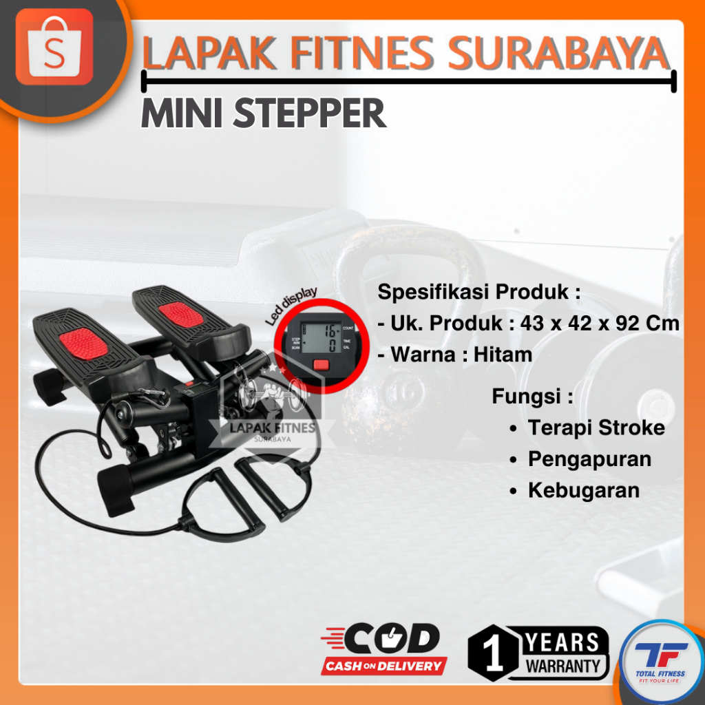 Alat Olahraga Mini Stepper TL-515 Total Fitness Steper Murah