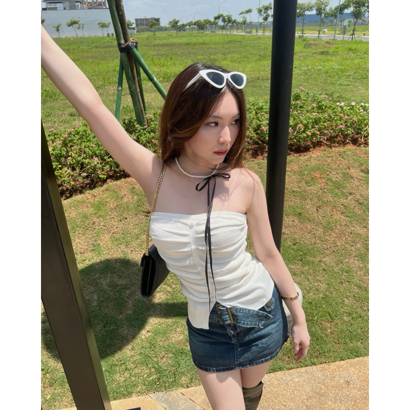 J’ADORE Alessandra Top -  Knit Tube Top Atasan Wanita