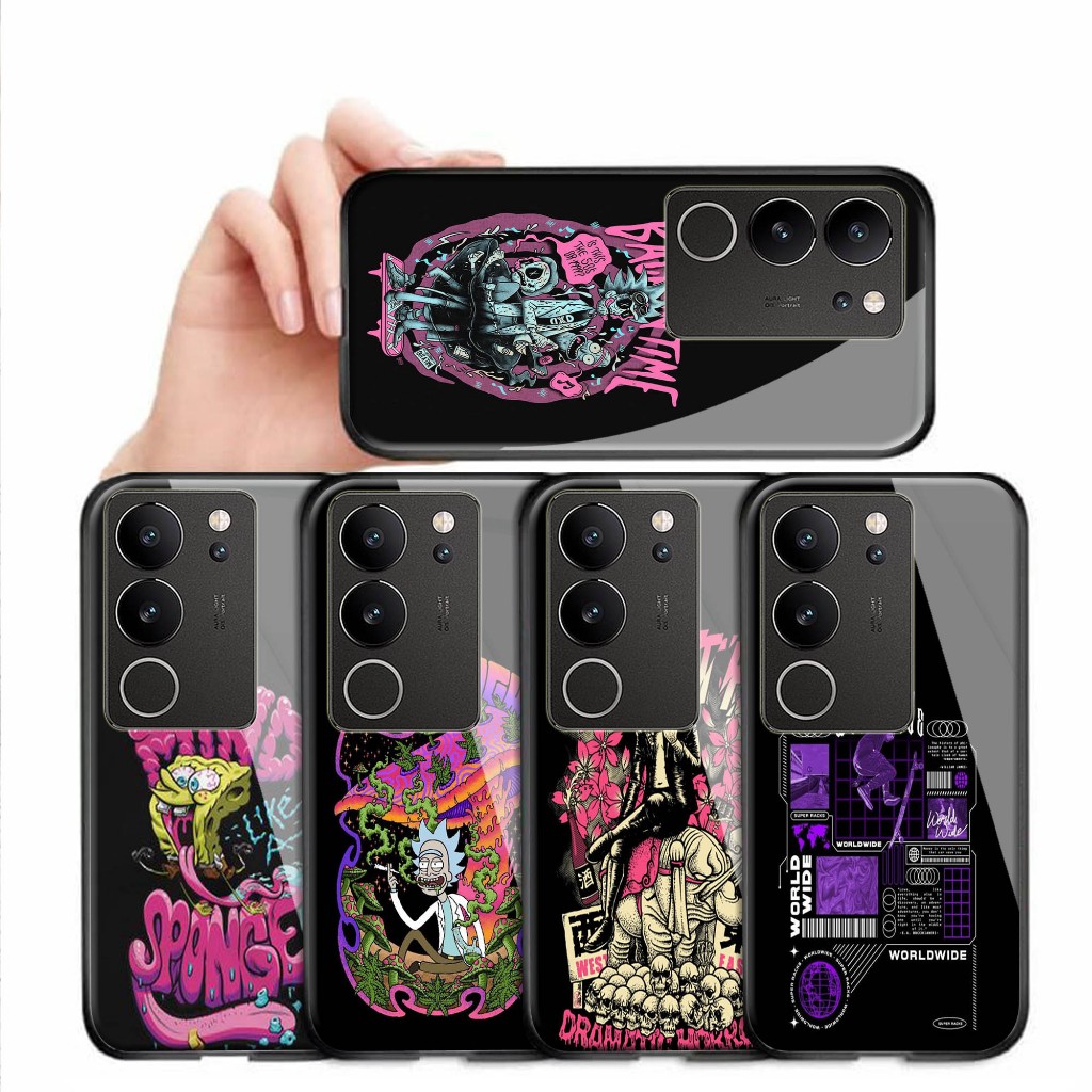 Softcase kaca Vivo V29 - kesing hp Vivo V29 - Case Vivo V29 - Casing Vivo V29 - Silikon hp Vivo V29 