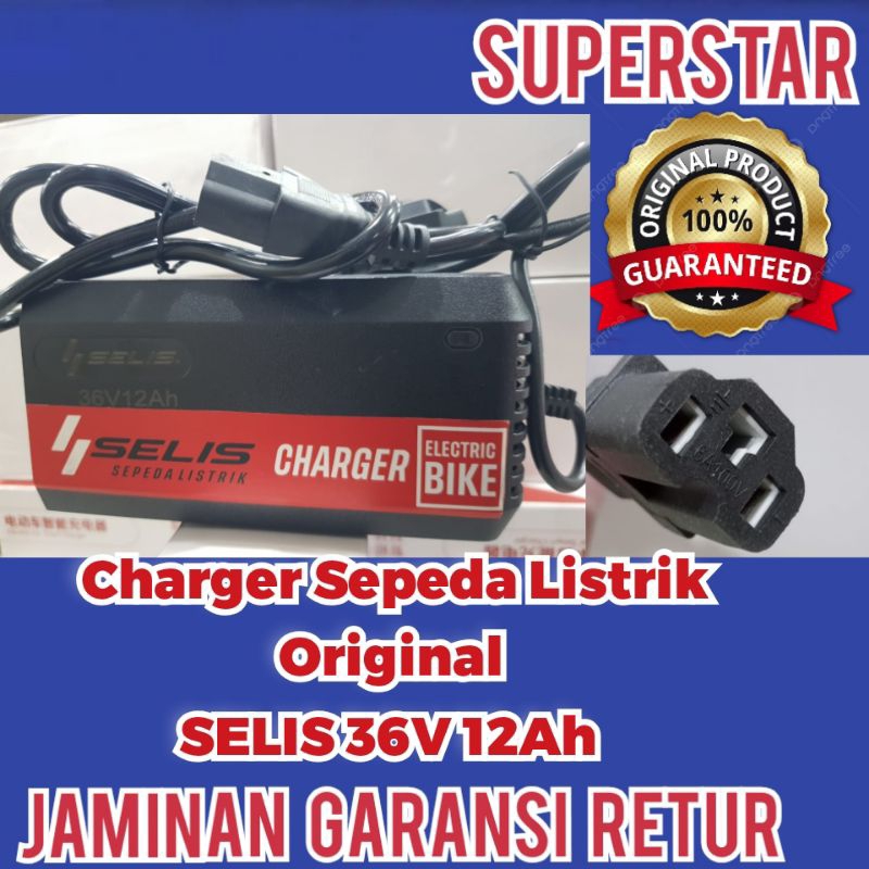 Charger Selis 36v12Ah Cassan/Charger Sepeda Listrik