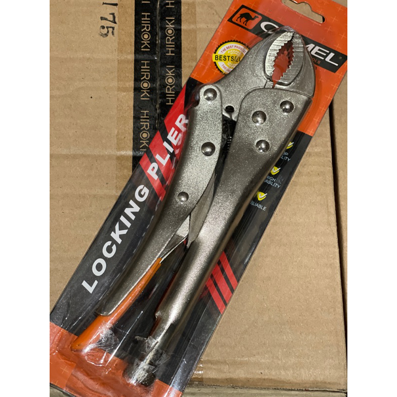 TANG BUAYA 10 INCH CAMEL / MERK ACAK TANG BUAYA 10" TANG JEPIT LOCKING PLIERS