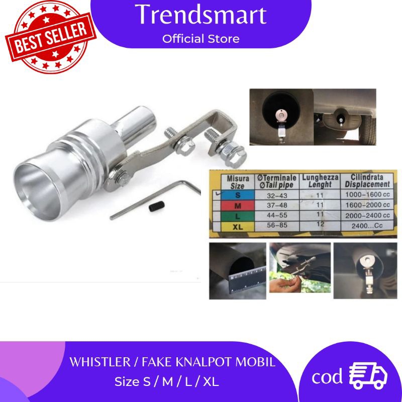 whistler turbo mobil / fake turbo knalpot mobil Universal