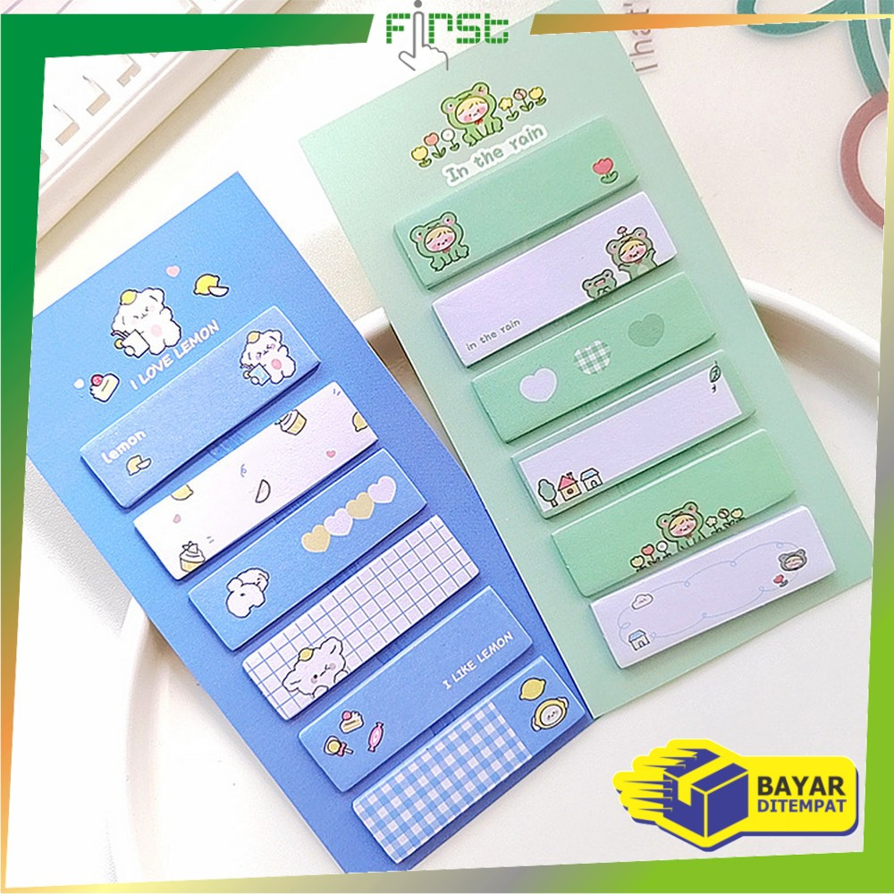 

FH-A79 Sticky Note 6 Baris 120 Lembar Karakter Lucu / Kertas Memo Pembatas Buku Perlengkapan Sekolah / Sticky Notes Tempelan Lucu / 120 Sheets Korean Office Cute Note Import