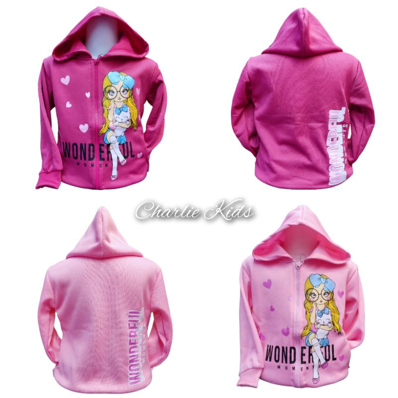 Model Baru/Jaket Anak Perempuan Wonderful Girl/Kids Jacket/Jaket Anak Perempuan Kekinian/Jaket Anak 