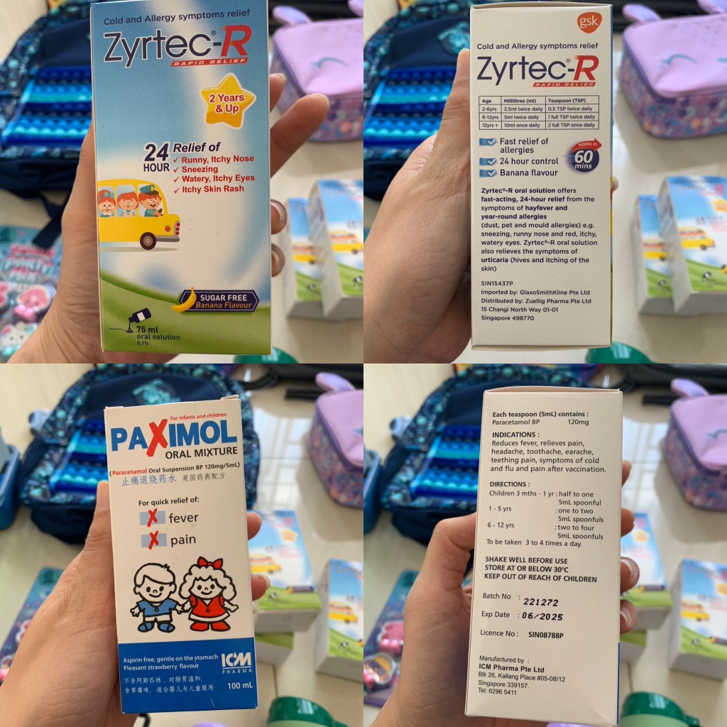 PANADOL KIDS SINGAPORE | ZYTREX SINGAPORE | PAXIMOL SINGAPORE