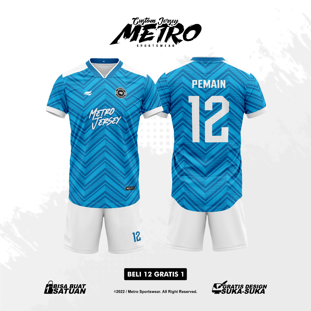 Jersey Futsal Custom Satuan Full Printing