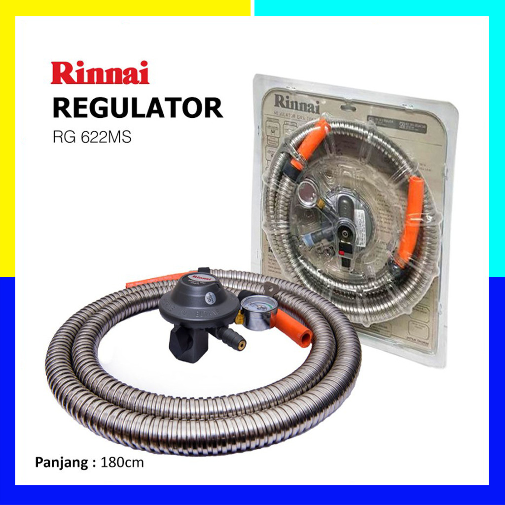 Regulator Rinnai + selang RG-622MS RG622MS