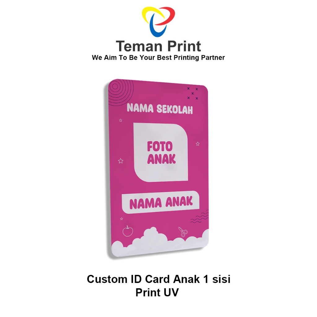 

Teman Print [1 Sisi] Cetak Kartu Tanda Pengenal Anak ID Card Nama Anak