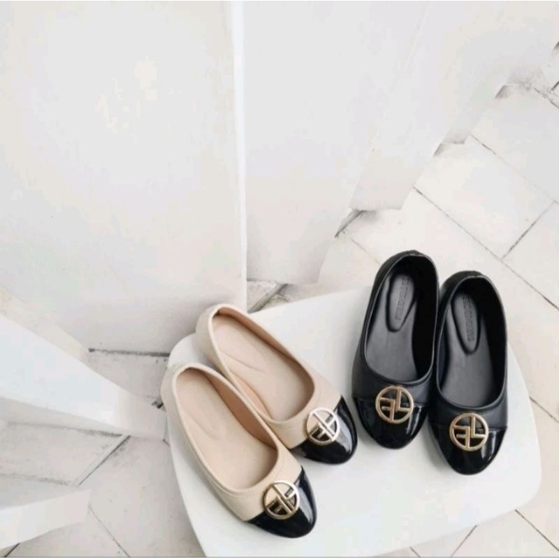 Shoep big size 41-45 sepatu wanita flat shoes jumbo size FLD