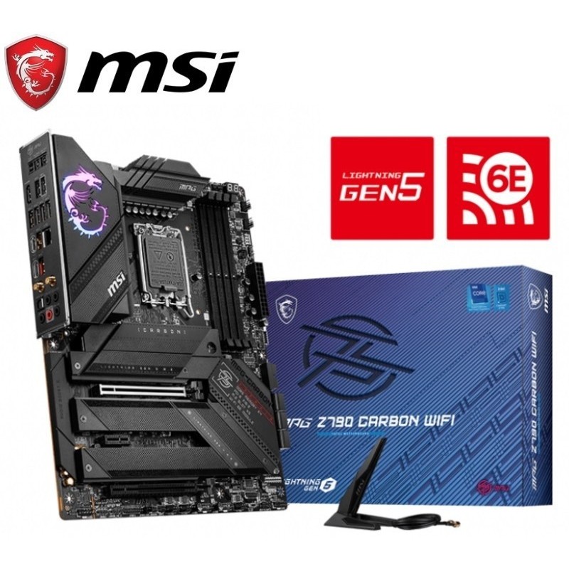 MSI MPG Z790 CARBON WIFI (Intel Z790, LGA 1700, DDR5) ATX Motherboard