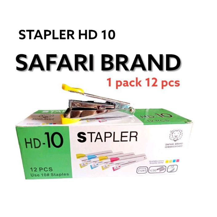 

[12 pcs] STAPLER HD 10 SAFARI BRAND