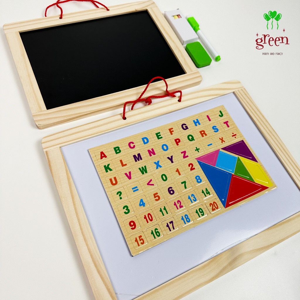 

Papan tulis anak Mainan papan tulis edukasi anak Papan tulis 2 in 1 Papan tulis 2 sisi Whiteboard anak Blackboard anak