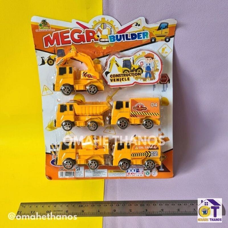 Mainan Anak mini truck MEGA BULIDER Murah /truk mainan/truk molen/truk pasir/truck plastik/mini truk