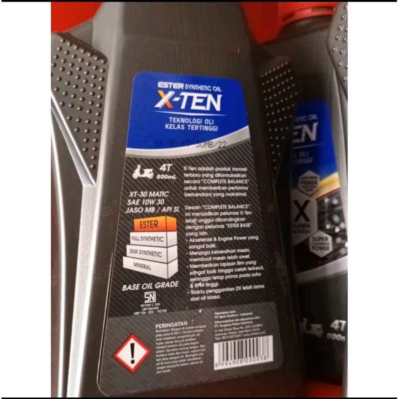 OLI X-TEN 10W30 Matic Honda Full Synthetic Ester