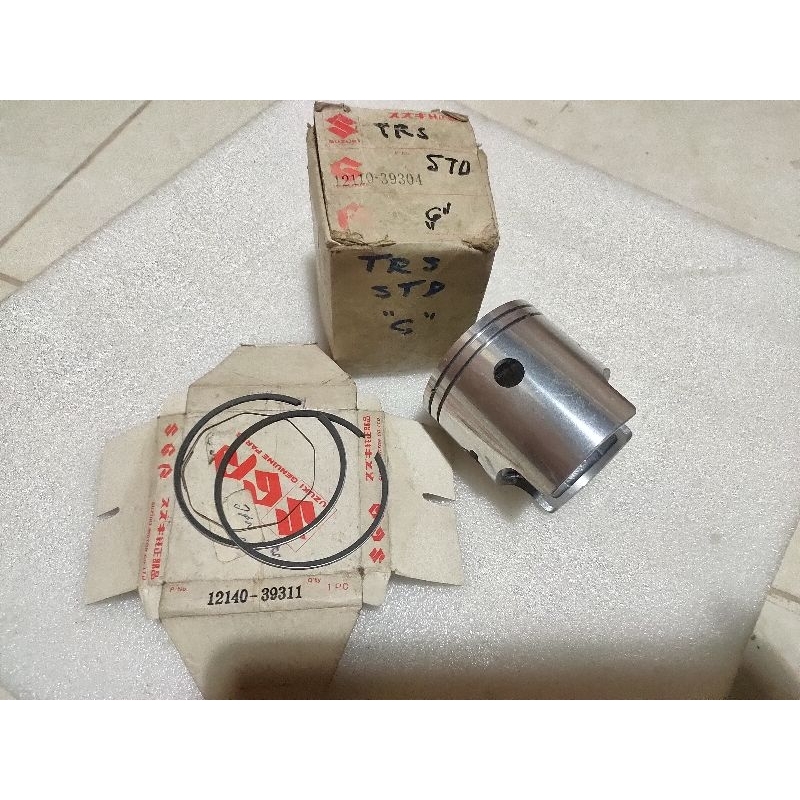 Piston Ring Suzuki TRS 118 Oversize Std 0 New Original SGP Japan 12110-39304