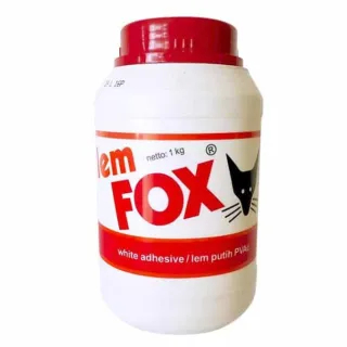 

H7Y Lem Fox Botol Lem Putih PVAC Lem Kayu Botol 1000 gram 1 Kg