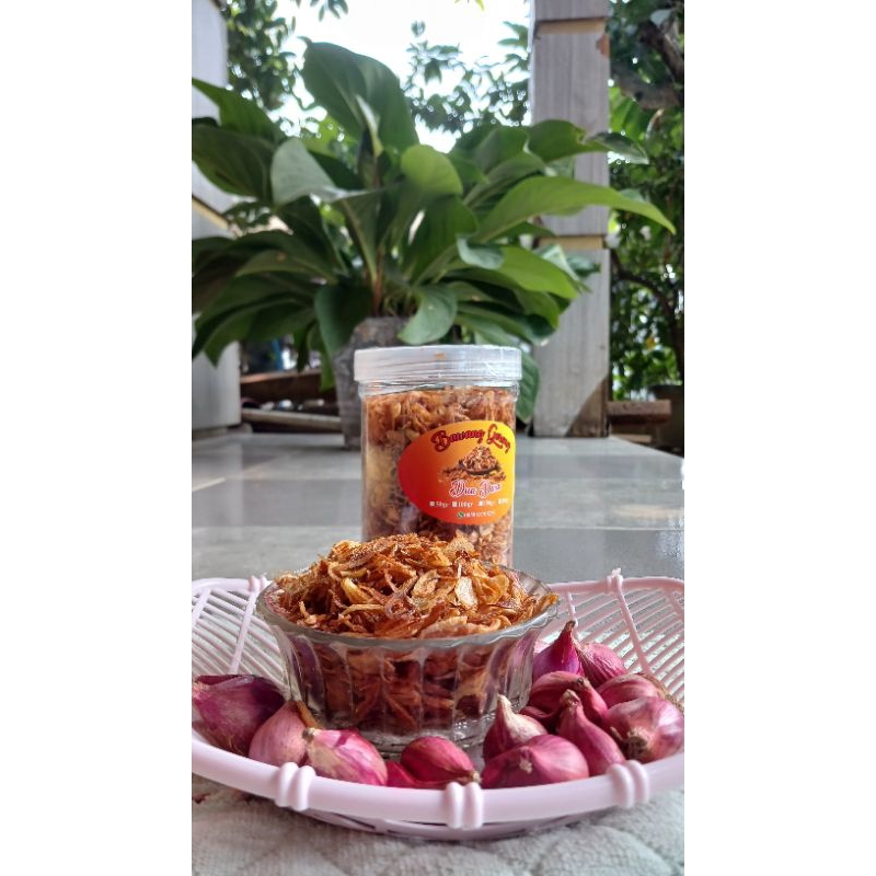

BAGONG (BAWANG GORENG )BREBES "DUA DARA" TANPA TEPUNG TANPA BAHAN PENGAWET LAINNYA 250gr