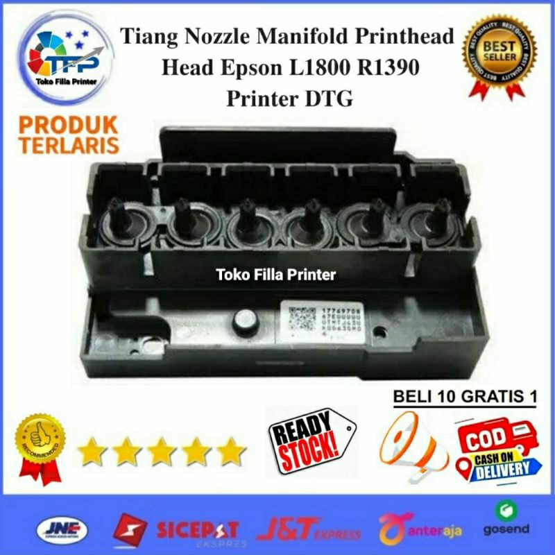 Tiang Nozzle Manifold Printhead Head Epson L1800 R1390 Printer DTG