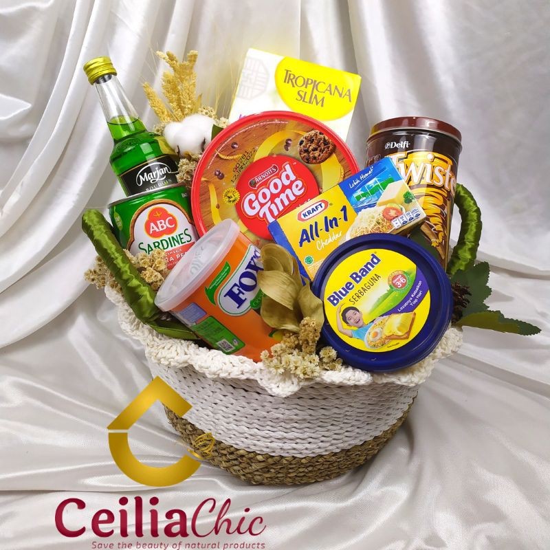 

Hampers Parcel Lebaran Idul Fitri Bingkisan Ramadan Anyaman Seagrass Makanan | Hampers Snack makanan | Gift Hampers