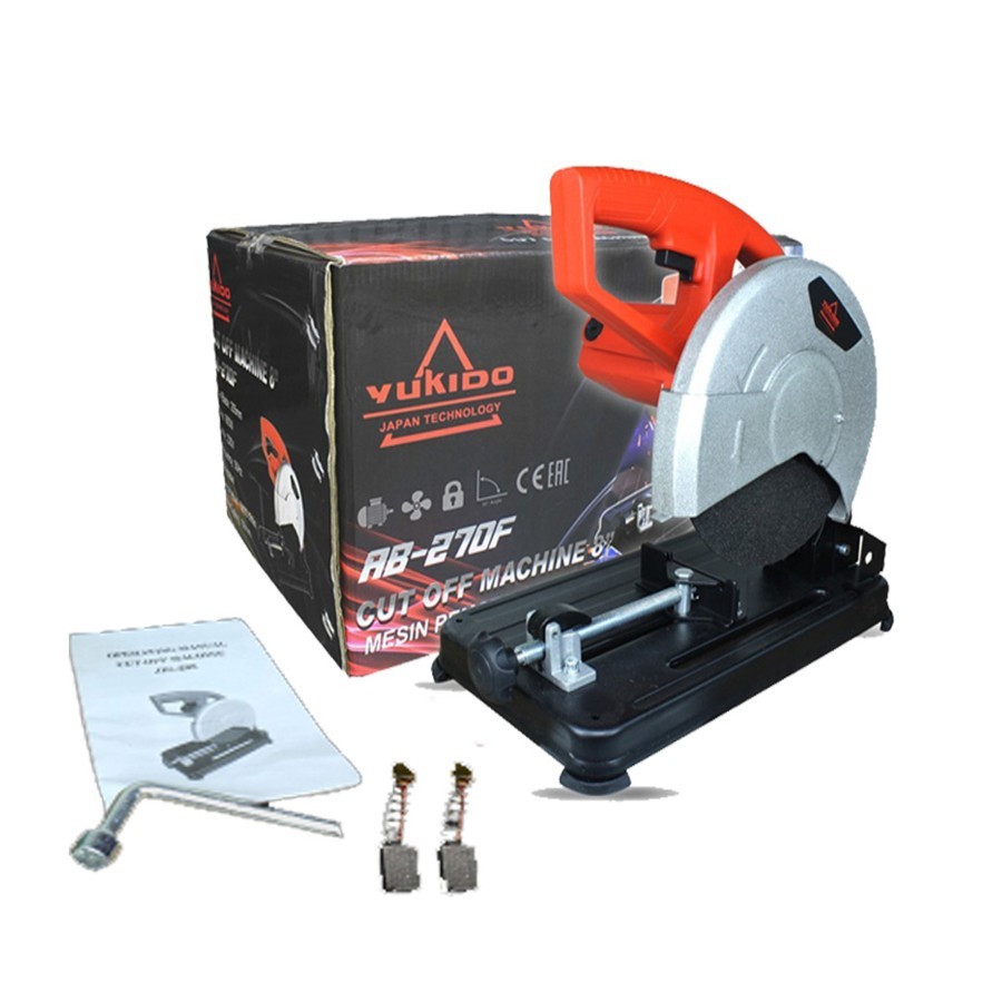 Yukido mesin cut off mesin potong besi 8inc CUT OFF MACHINE mesin pemotong besi duduk