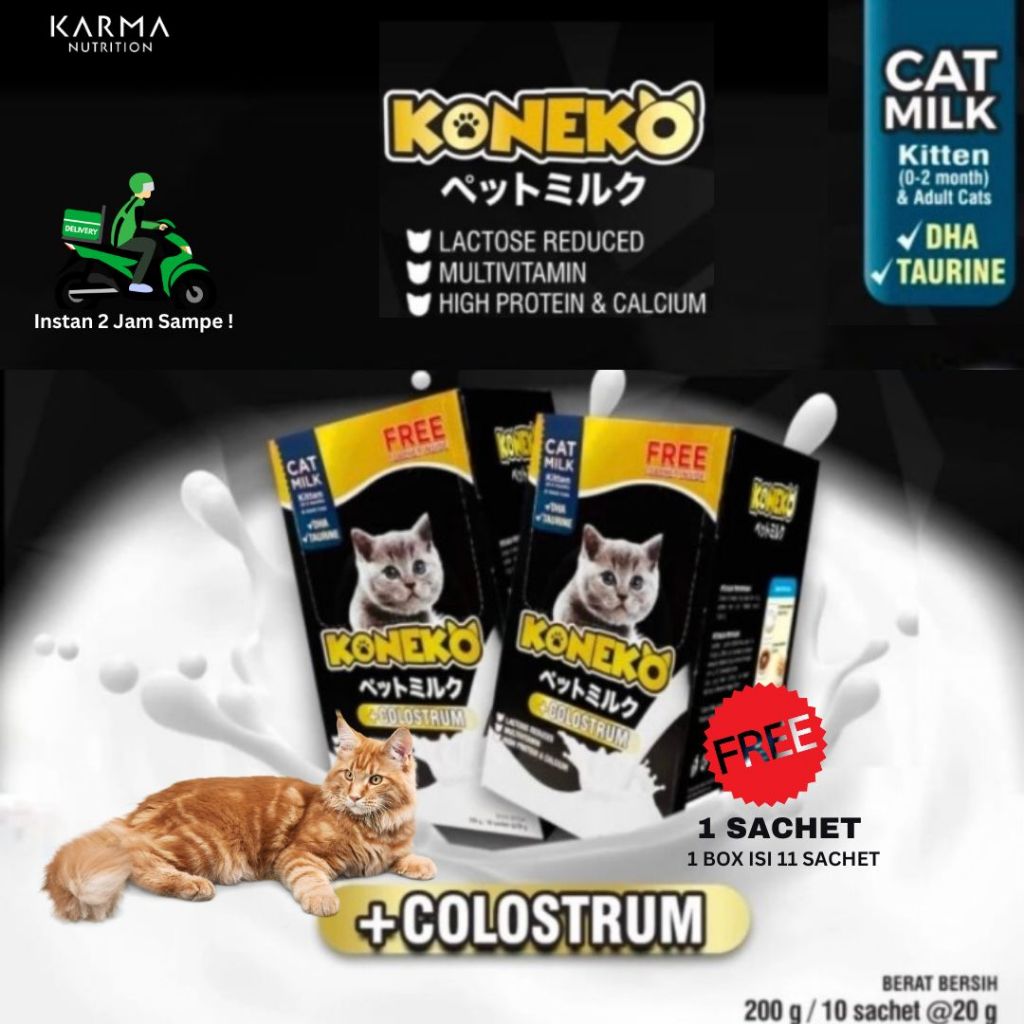 MILK CAT KONEKO MILK CAT ECER ECERAN 1 SACHET SUSU KUCING KONEKO 20GR