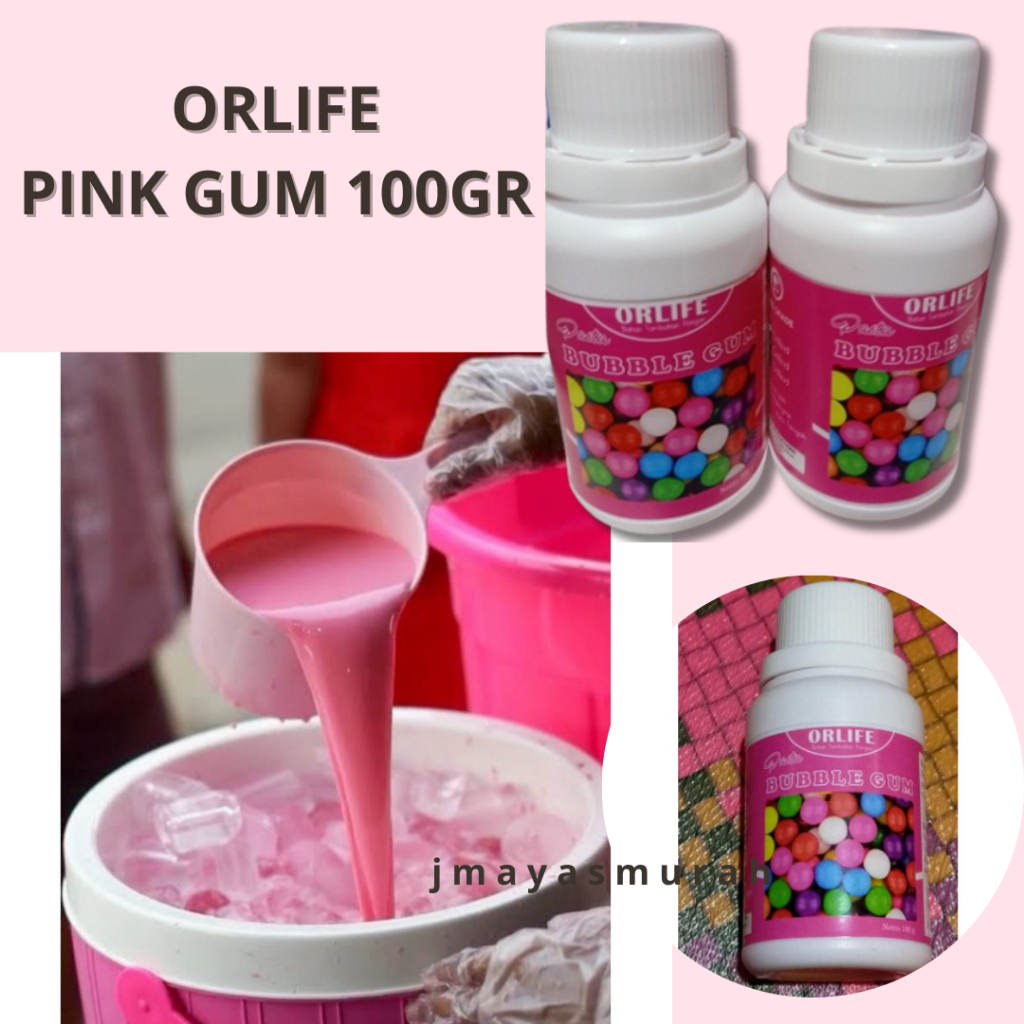 

✔️ORLIFE BUBLE GUM PINK / MERAH MUDA | PERISA PASTA MINUMAN ES PERMEN KARET RASA PINK GUM