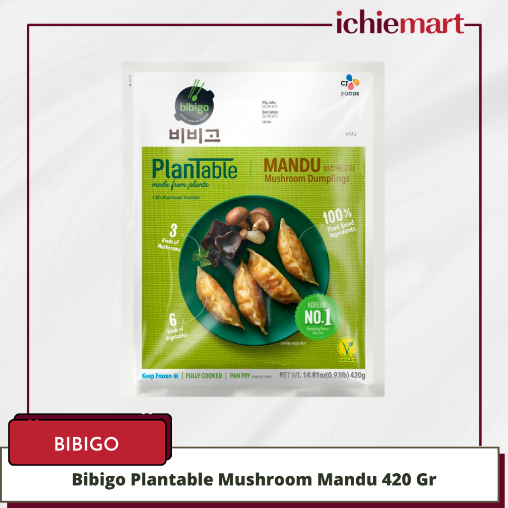 Bibigo Plantable Mandu Mushroom / Dumpling Isi Jamur 420 Gr