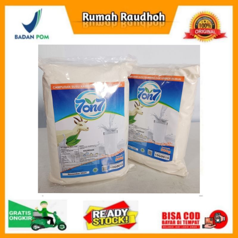 

SUSU KAMBING ETAWA BUBUK 7on7 KEMASAN 500 GRAM RASA ORIGINAL