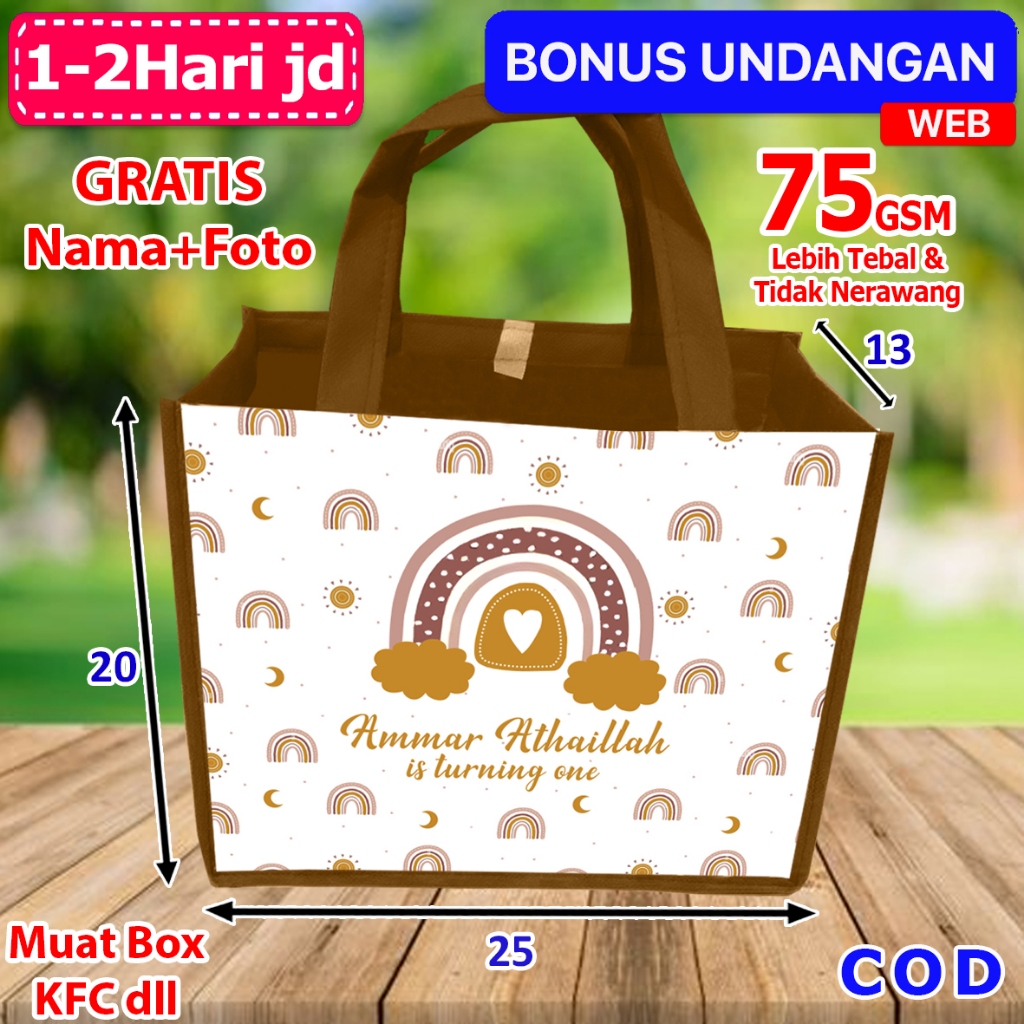 

Tas Bingkisan Ulang Tahun Anak Rainbow