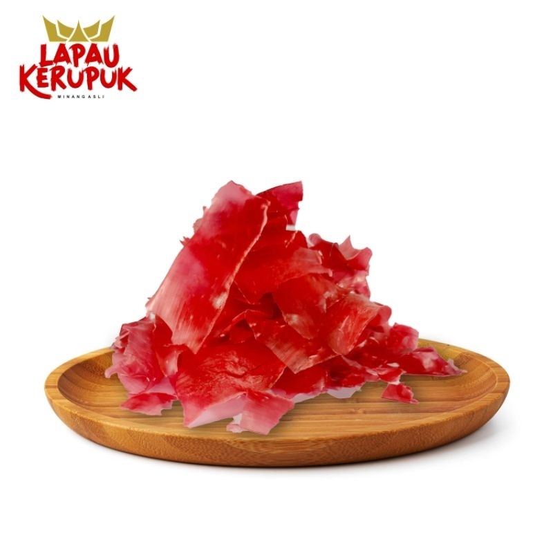 

Kerupuk Merah Mentah 1/2kg//Kerupuk Merah Khas Minang