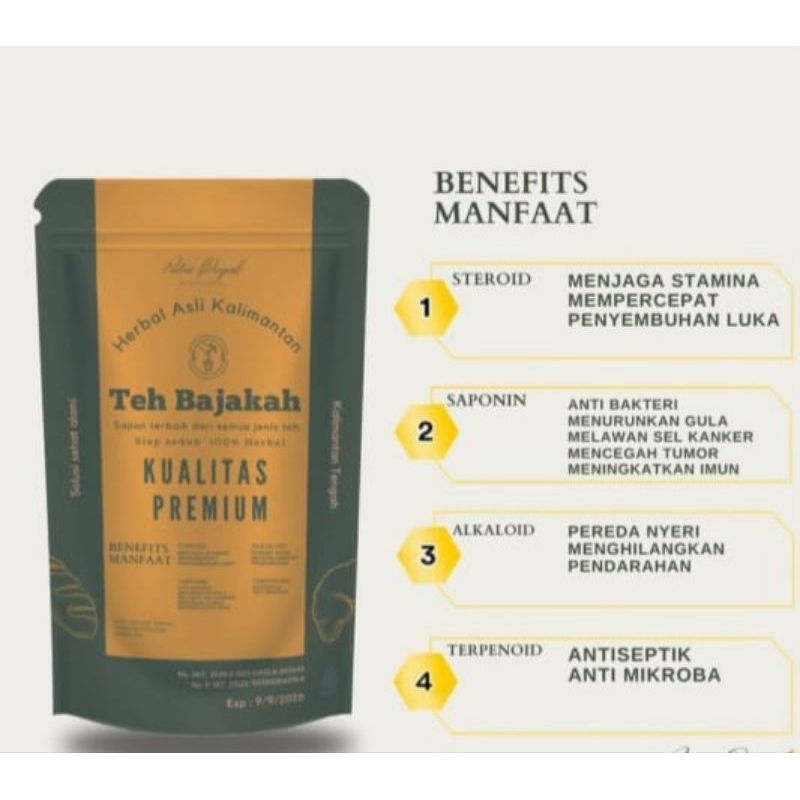 

Teh Bajakah kualitas premium Herbal asli kalimantan isi 20pcs putra dayak
