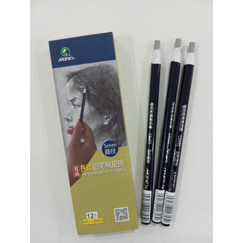 

maries paper wraped eraser, penghapus model pensil